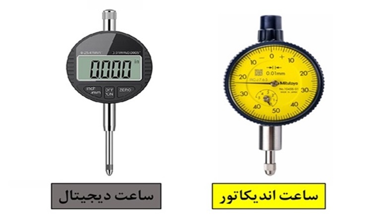 انواع ساعت اندیکاتور و شیطانکی: عقربه‌ای و دیجیتال